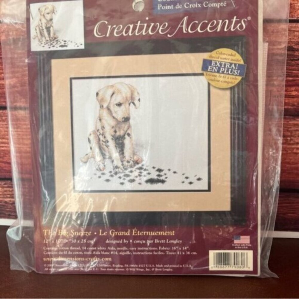 Creative Accents "The Big Sneeze" Dalmation Counted Cross Stitch